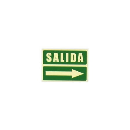 Señal Salida derecha sencilla. conforme a Norma UNE-23035