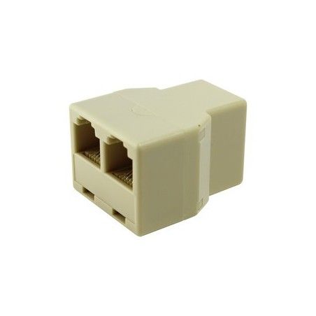 ▷ Adaptador Modular Triple 6P/4C - Pack 10 uds