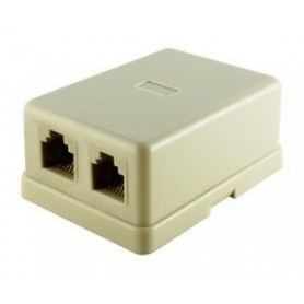 ▷ Base Telefonica Doble 6P/4C - Pack 10 uds