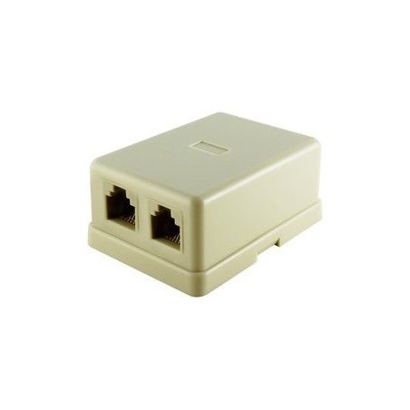 ▷ Base Telefonica Doble 6P/4C - Pack 10 uds
