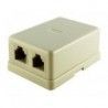 ▷ Base Telefonica Doble 6P/4C - Pack 10 uds