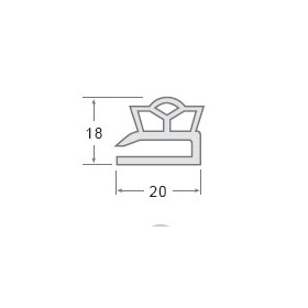 TIRA 3 METROS BURLETE COLOR NEGRO UR-104