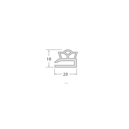 TIRA 3 METROS BURLETE COLOR NEGRO UR-104