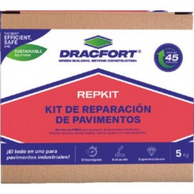 KIT DE MORTERO PARA REPARACION DE PAVIMENTOS INDUSTRIALES FRIGORÍFICOS Y SANITARIOS DRACFORT REPKIT