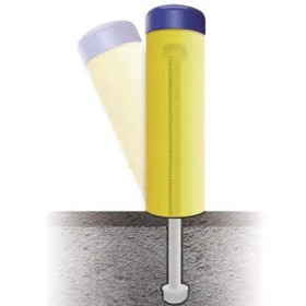 PROTECCION PCK TIPO BOLARDO 100 mm DIAMETRO 430 mm ALTURA CON VARILLA 30 mm DIAMETRO