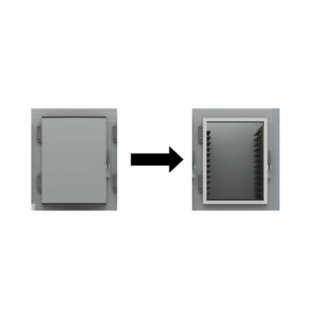 SUPLEMENTE CAMBIO A PUERTA DE VIDRIO PARA ARMARIOS MODULARES ESPESOR 60