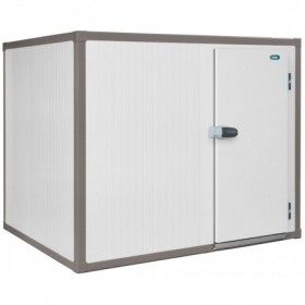Cámara frigorífica modular KIDE UNIVERSAL panel de 80 sin suelo medidas exteriores 960x2960x2080mm puerta pivotante 800x1900mm