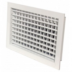 Reja de impulsión doble deflexión MADEL CMT-AN 400x300mm lacada blanco