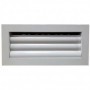 Reja de aleta curva con regulación para techo MADEL AMT-AC+SP 600x450mm (T) fijacion tornillo visible lacada blanco