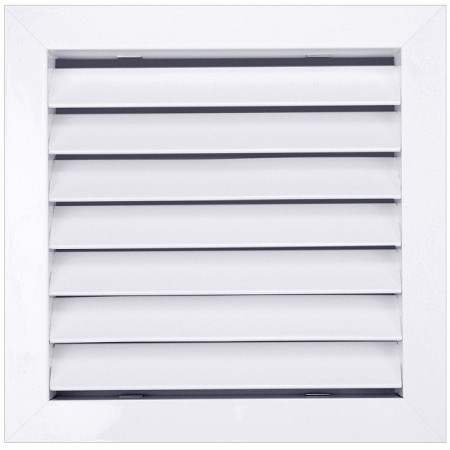 Reja retorno con filtro y portafiltros de aletas fijas a 45º MADEL DMT-AR+PFT 1000x800mm lacada blanco y fijacion tornillo