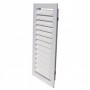 Reja retorno aletas fijas a 45º MADEL EMT-AR 800x700mm lacada blanco