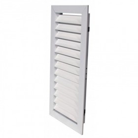 Reja retorno aletas fijas a 45º MADEL EMT-AR 1000x700mm lacada blanco