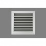 Reja retorno con malla y aletas fijas a 45º MADEL EMT-AR+MLL 300x200mm lacada blanco