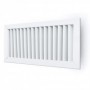 Reja de aire exterior y paso de aire 50mm MADEL EXT 400x300mm lacada blanco y fijación tornillo visible