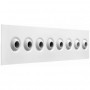 Difusor lineal de microtoberas MADEL KIS 2x1000mm lacado blanco fijación a puente de montaje (PM)