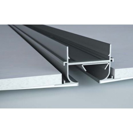 Difusor lineal oculto con marco largo MADEL LOOK-CM AR 30x1200mm lacado blanco y fijación escuadra (D)