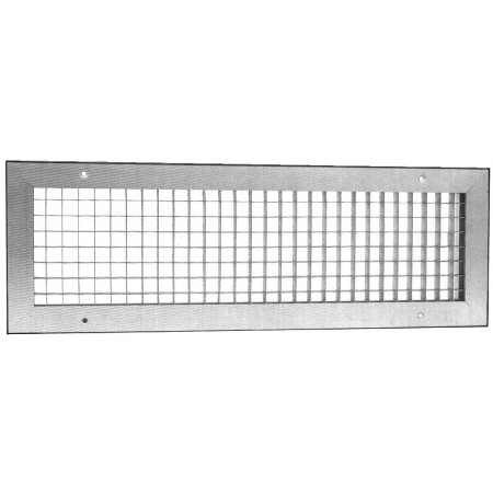 Reja retícula de 13x13mm MADEL RMT-A 1000x250mm anodizado plata mate