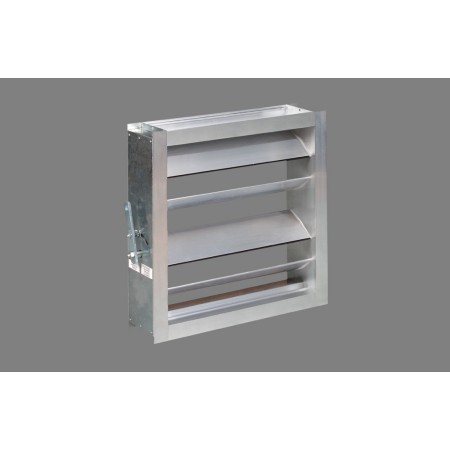 Compuerta de regulación de caudal de aire estancas MADEL SQR-H 800x800mm con mando manual