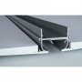 Difusor lineal oculto con marco largo MADEL LOOK-CM AR 30x1500mm lacado negro R9005 y fijación escuadra (D)
