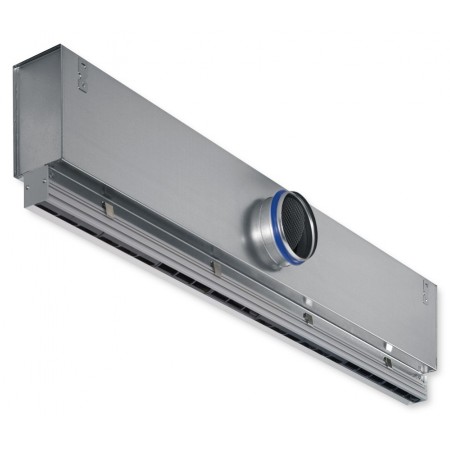 Plenum de conexión lateral  MADEL PLOK-SM 40x1800mm para difusor LOOK-SM
