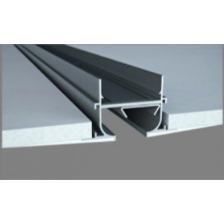 Difusor lineal oculto con marco corto MADEL LOOK-SM AR 30x1000mm lacado negro R9005 y fijación escuadra (L)