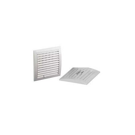 Rejilla con red anti-insectos y persiana regulable lacada en blanco ESCOCLIMA QM-125