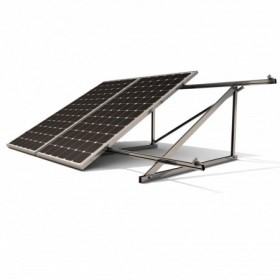 Estructura cubierta plana MUNDOCLIMA SOLAR triangulo cerrado 30º para 3 módulos hasta 1135mm