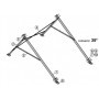 SOPORTACION INOXIDABLE C.PLANA 35º/45º/55º ALPIN RK-RKE Y ESCOSOL FMAX