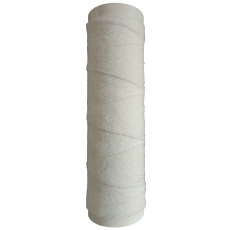 Cartucho filtrante agua 20µm polipropileno y carbón activo FA-CA para filtro 3 piezas 10" STANDARD