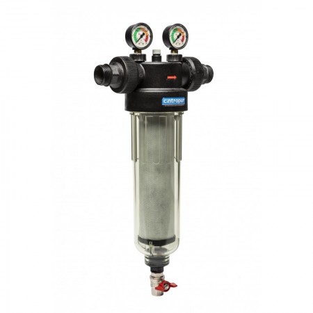 Filtro de agua autolimpiante con manómetros 1-1/4" 25µm CINTROPUR NW 340