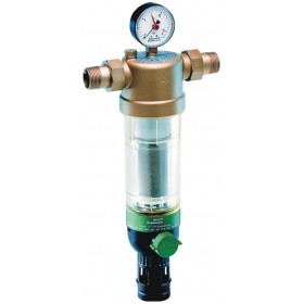 Filtro de agua autolimpiante con manómetro 1-1/2"100µm en inox. HONEYWELL BRAUKMANN F76S-11/2AA