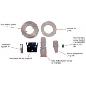 Kit instalación EPDM para bombas dosificadoras