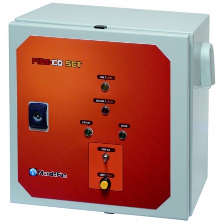 Cuadro control parking monofásico/monofásico MUNDOFAN FIRE/COSET 0.37kW 4.3A con programador