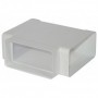 Te tres bocas rectangular horizontal S&P TUBREC TERH 100 PVC ignífugo autoextinguible