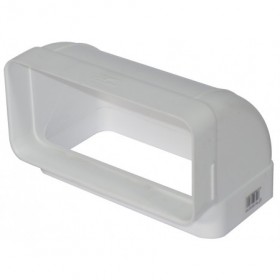 Codo 90º rectangular vertical S&P TUBREC CRV 90 120 PVC ignífugo autoextinguible