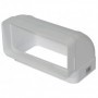 Codo 90º rectangular vertical S&P TUBREC CRV 90 120 PVC ignífugo autoextinguible