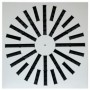 Difusor rotacional cuadrado de 36 aletas orientables ESCOCLIMA XN-600-36 lacado blanco