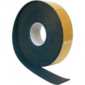 Rollo 10m cinta autoadhesiva espuma elastomérica ISOCELL negra 50x3mm