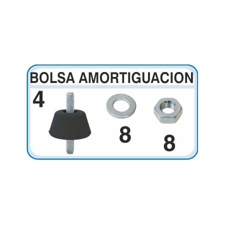 Bolsa básica neutra amortiguación B4 con 4 antivibradores A35