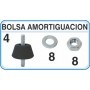 Bolsa básica neutra amortiguación B4 con 4 antivibradores A35