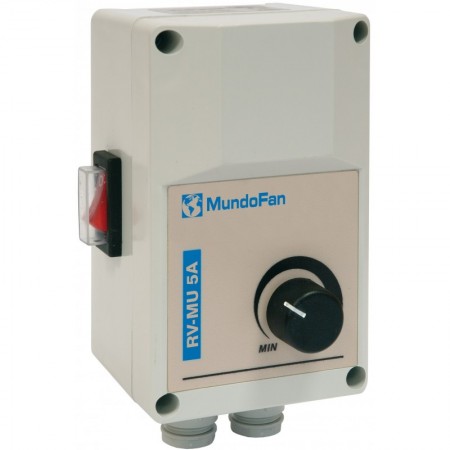 Regulador velocidad montaje superficie monofásico MUNDOFAN RVS-MU-5A