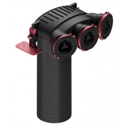 Plenum 3 bocas Ø75mm MUNDOCLIMA by HEATPEX sistema ARIA CONNECT