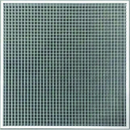Reja retorno de reticula para placa de falso techo ESCOCLIMA RER-RTI  595X595 lacada blanco