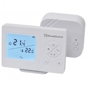 Termostato ambiente digital via radio MUNDOCONTROL  ECO EASYRF