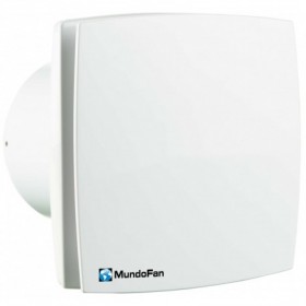 Extractor baño frontal blanco MUNDOFAN MU-DECOR 100  Ø100mm