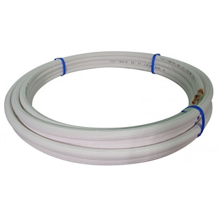 Rollo 20 metros tubo cobre aislado 1/4-3/8 en 12735-1