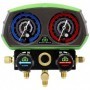 Estuche analizador de 2 válvulas antichoque SUPER STARS ST-B268 para R32. R410A. R407C y R134a con mangueras