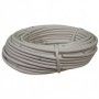 Rollo 25 metros Tubo PVC flexible espiral blanco Ø12/16mm para desagües