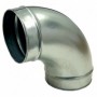 Codo 90º de Ø100mm galvanizado MERCATUB Macho-Macho