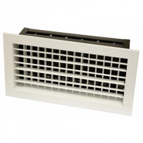 Reja de impulsión de doble deflexión con regulacion ESCOCLIMA REDD+RG 350x150mm lacada blanco